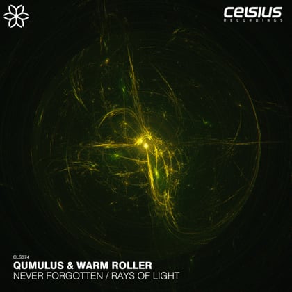 Never Forgotten / Rays Of Light album by Qumulus & Warm Roller - Drum and Bass Cover Art
