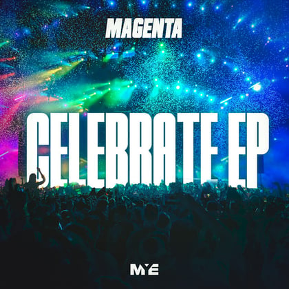 Celebrate EP album by Magenta - Drum and Bass Cover Art