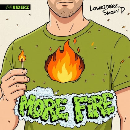 More Fire album by Lowriderz & Smoky D - Drum and Bass Cover Art