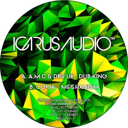 Dub King / Mechanism album by K Motionz, A.M.C, DBR UK & Coma - Drum and Bass Cover Art