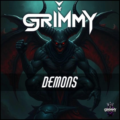 Demons album by Grimmy - Drum and Bass Cover Art