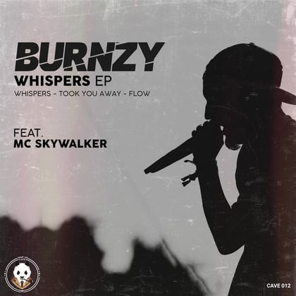 Whispers album by BURNZY - Drum and Bass Cover Art