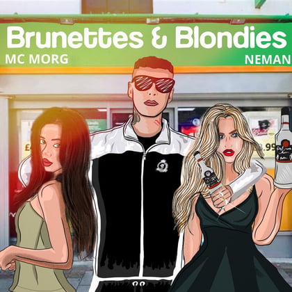 BRUNETTES & BLONDIES album by MC MORG - Drum and Bass Cover Art