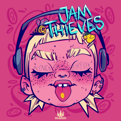 Love Forever EP album by Jam Thieves - Drum and Bass Cover Art