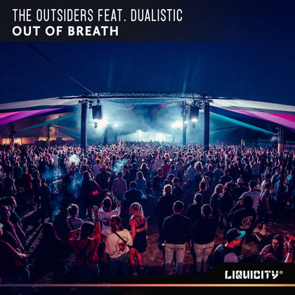 Out Of Breath album by The Outsiders - Drum and Bass Cover Art