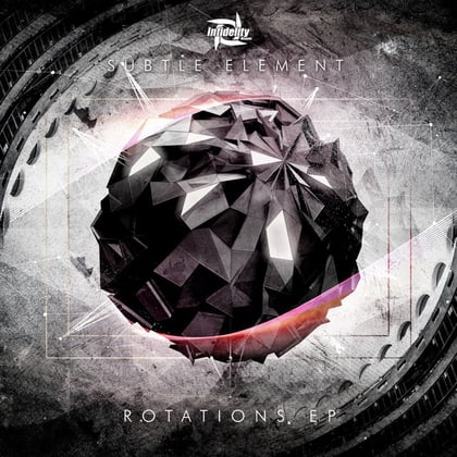 Rotations album by Subtle Element - Drum and Bass Cover Art