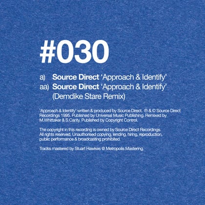 Approach & Identify album by Source Direct - Drum and Bass Cover Art
