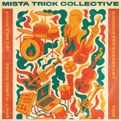 Fire EP album by Mista Trick & Mista Trick Collective - Drum and Bass Cover Art