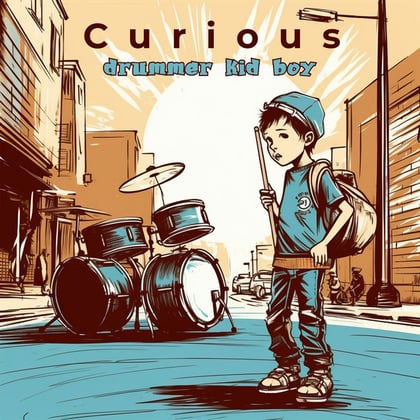 Drummer Kid Boy album by Curious - Drum and Bass Cover Art