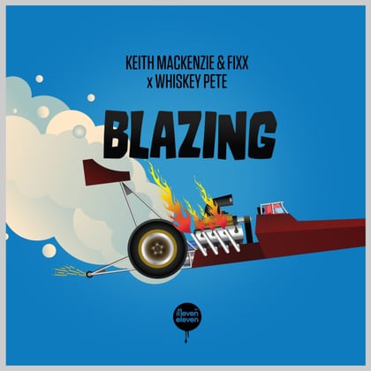 Blazing album by Whiskey Pete - Drum and Bass Cover Art
