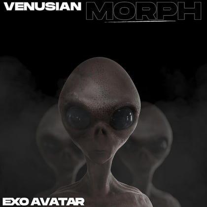 Venusian Morph album by Exo Avatar - Drum and Bass Cover Art
