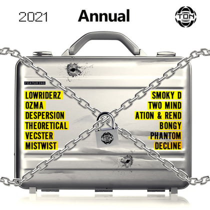 Annual 2021 album by Lowriderz, Ozma & Despersion - Drum and Bass Cover Art