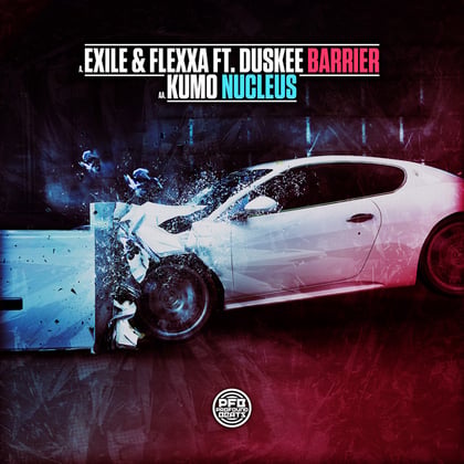 Barrier album by AIRGLO, Exile, Flexxa & Kumo - Drum and Bass Cover Art