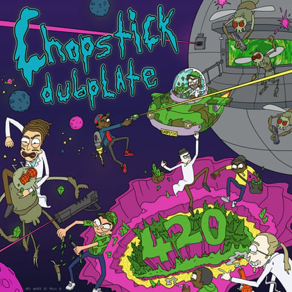 420 album by Chopstick Dubplate - Drum and Bass Cover Art
