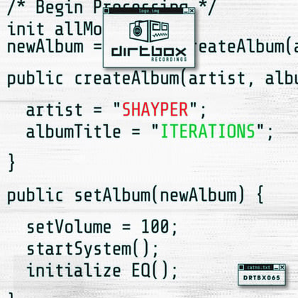 Iterations album by Shayper - Drum and Bass Cover Art