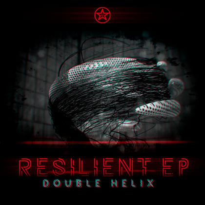 Resilient EP album by Double Helix - Drum and Bass Cover Art
