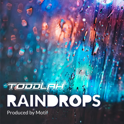 Raindrops album by Toddlah - Drum and Bass Cover Art
