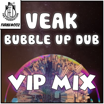 Bubble Up Dub VIP album by Salaryman & Veak - Drum and Bass Cover Art