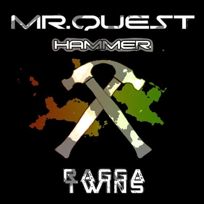Hammer album by Dr Meaker, Mr Quest & Ragga Twins - Drum and Bass Cover Art