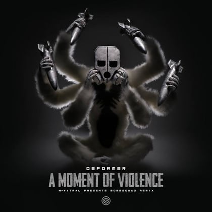 A Moment Of Violence (N-Vitral presents BOMBSQUAD Remix) album by Deformer - Drum and Bass Cover Art