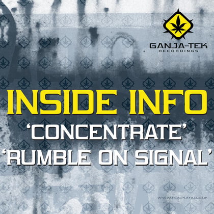 Concentrate / Rumble on Signal album by Schoco & InsideInfo - Drum and Bass Cover Art