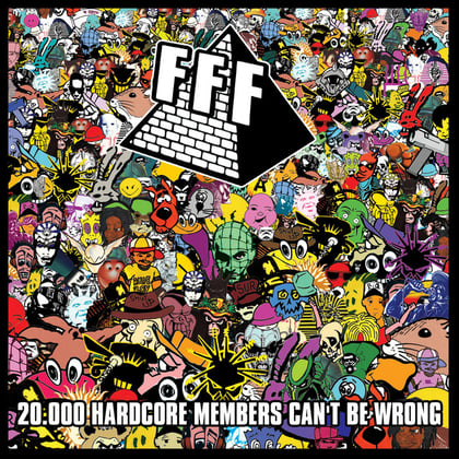 20.000 Hardcore Members Can't Be Wrong album by FFF - Drum and Bass Cover Art