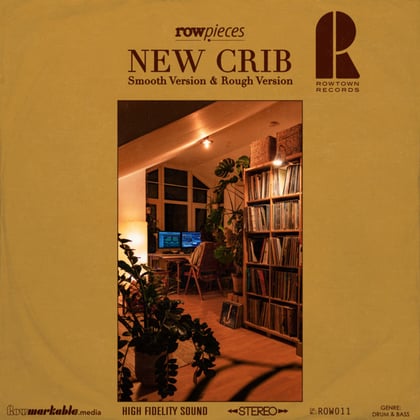 New Crib album by Rowpieces - Drum and Bass Cover Art