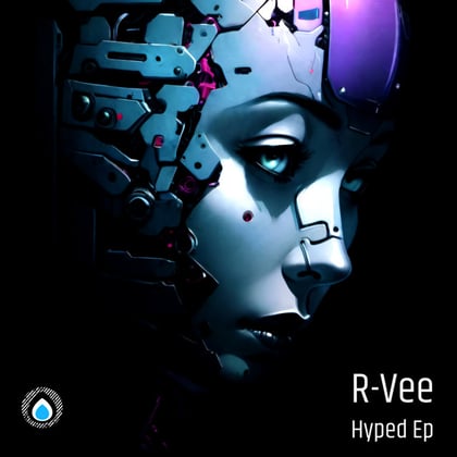 Hyped album by R-Vee - Drum and Bass Cover Art