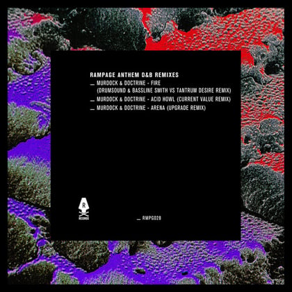 Rampage Anthem D&B Remixes album by Murdock - Drum and Bass Cover Art