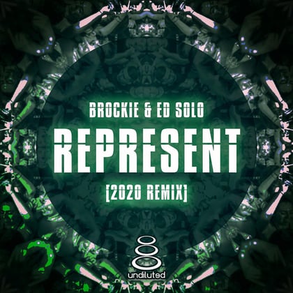 Represent (2020 Remix) album by DJ Brockie & Ed Solo - Drum and Bass Cover Art