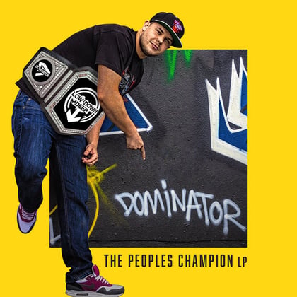 The Peoples Champion LP album by Dominator - Drum and Bass Cover Art