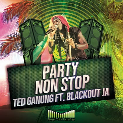 Party Non Stop album by Lowriderz, Ted Ganung & Blackout JA - Drum and Bass Cover Art