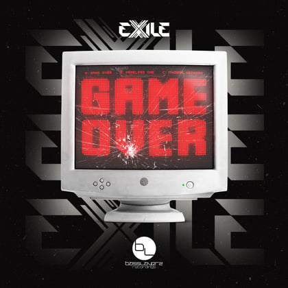 Game Over album by AIRGLO & Exile - Drum and Bass Cover Art