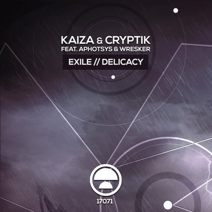 Exile / Delicacy album by Kaiza - Drum and Bass Cover Art