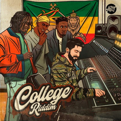 College Riddim album by Isaac Maya - Drum and Bass Cover Art