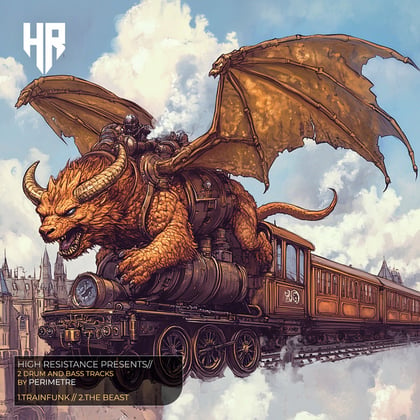 Trainfunk / The Beast album by Perimetre - Drum and Bass Cover Art