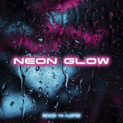 Neon glow album by MSDOS & Bad 4 Life - Drum and Bass Cover Art