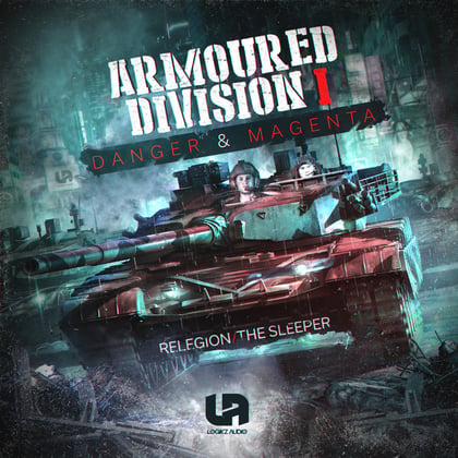 Armoured Division I album by Danger & Magenta - Drum and Bass Cover Art