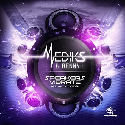 Speakers Vibrate album by Mediks & Benny L - Drum and Bass Cover Art