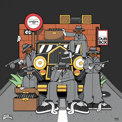 Dub Box / Gangsta Ish album by Voltage, Kenny Ken & Hurrian - Drum and Bass Cover Art