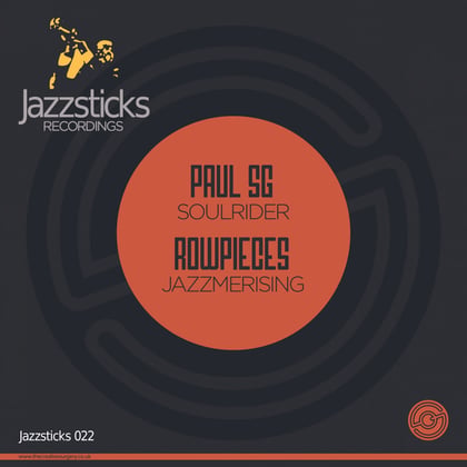 Soulrider / Jazzmerising album by Paul SG & Rowpieces - Drum and Bass Cover Art