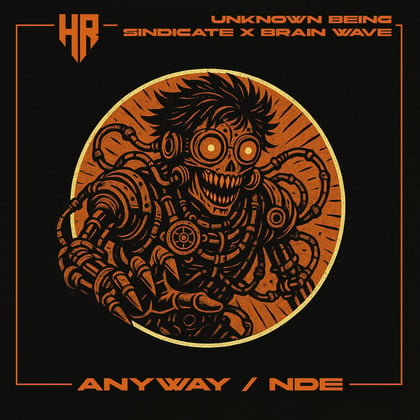 Anyway / NDE album by Sindicate, Unknown Being & Brain Wave - Drum and Bass Cover Art