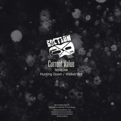 Hunting Down / Walker Bot album by Current Value & Snow - Drum and Bass Cover Art