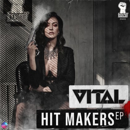 Hit Makers EP album by Vital - Drum and Bass Cover Art