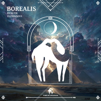 Borealis album by Tengu, Bvaltik, Elchinsoul & Cafe De Anatolia - Drum and Bass Cover Art