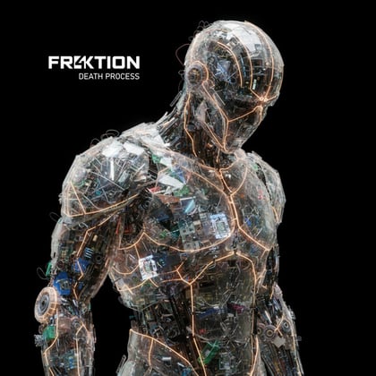 Death Process album by Fr4ktion - Drum and Bass Cover Art