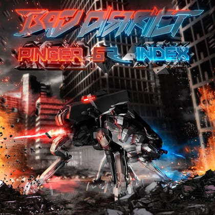 Pinger / Index album by Bad District - Drum and Bass Cover Art