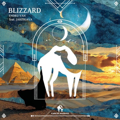Blizzard album by Tengu, Endru Van, Cafe De Anatolia & Jaroslava - Drum and Bass Cover Art