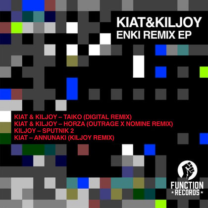 Enki Remix EP album by Kiljoy - Drum and Bass Cover Art