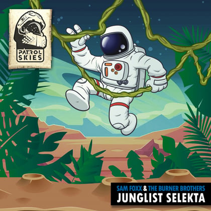 Junglist Selekta album by The Burner Brothers - Drum and Bass Cover Art